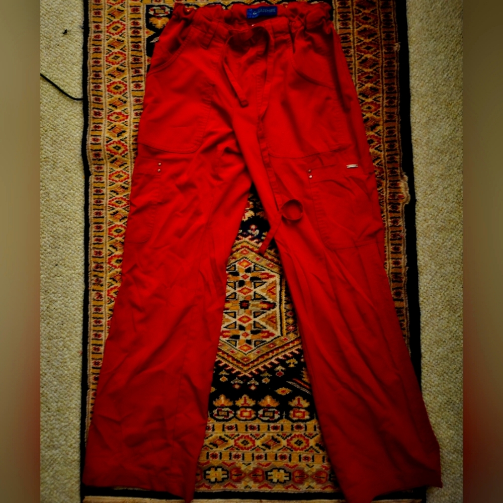 Red Scrubs Long Pants